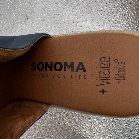 Sonoma Goods For Life Vitalize Ortholite Photonavy Sandals Women's 71/2 Med NWOT - Picture 6 of 7